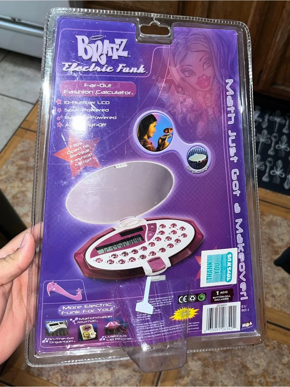 2003 MGA Bratz Dolls Electric Funk Far Out Fashion Calculator and Mirror